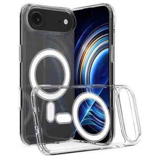 For iPhone 17 Air MagSafe Clear Acrylic PC Hybrid TPU Phone Case(Transparent)