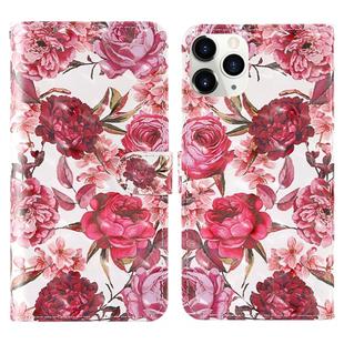 For iPhone 12 mini 3D Painting Colored Drawing Pattern Horizontal Flip TPU + PU Leather Case with Holder & Card Slots & Wallet & Lanyard(Little Red Flower)