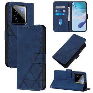 For Realme GT7 Pro 5G Crossbody 3D Embossed Flip Leather Phone Case(Blue)