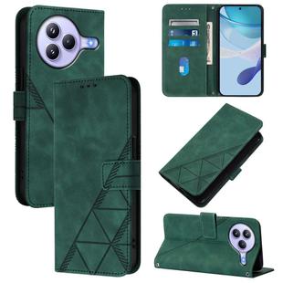 For Xiaomi Civi 5 Pro Crossbody 3D Embossed Flip Leather Phone Case(Green)