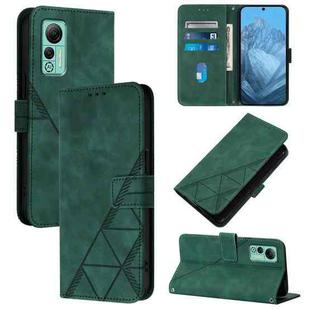 For Ulefone Note 14 Crossbody 3D Embossed Flip Leather Phone Case(Green)