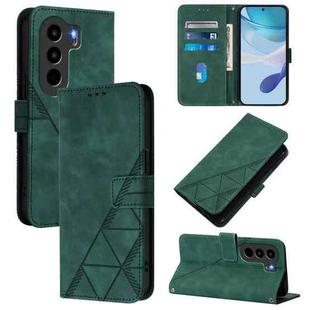For Itel Power 70 Crossbody 3D Embossed Flip Leather Phone Case(Green)