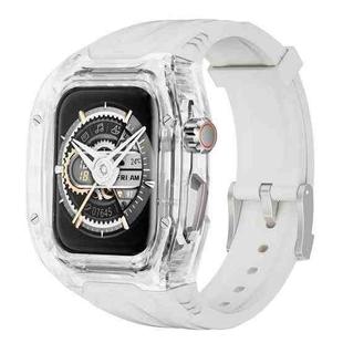 For Apple Watch SE 2023 44mm Modified PC Hybrid TPU Watch Case Band(Starlight Transparent)