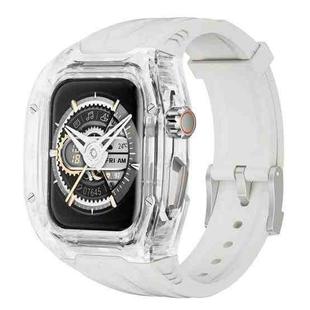 For Apple Watch SE 44mm Modified PC Hybrid TPU Watch Case Band(Starlight Transparent)