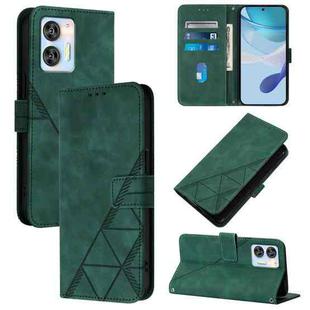 For Oukitel C35 / C36 Crossbody 3D Embossed Flip Leather Phone Case(Green)
