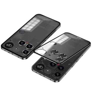 For Nothing Phone 3 Snap Buckle Metal Frame Frosted Phone Case(Grey)
