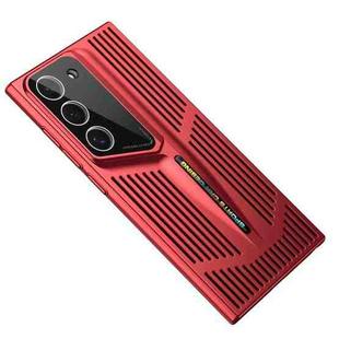 For Samsung Galaxy S22 5G Blade Cooling PC Full Coverage Phone Case(Red)