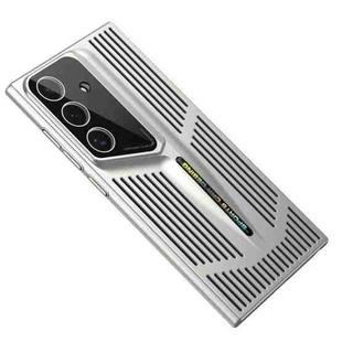 For Samsung Galaxy S24 5G Blade Cooling PC Full Coverage Phone Case(Titanium Silver)
