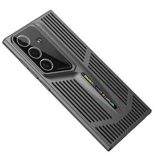 For Samsung Galaxy S25+ 5G Blade Cooling PC Full Coverage Phone Case(Graphite Black)