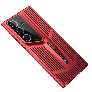 For Samsung Galaxy S25+ 5G Blade Cooling PC Full Coverage Phone Case(Red)