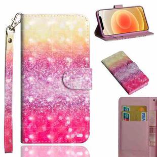 For iPhone 12 mini 3D Painting Pattern Horizontal Flip TPU + PU Leather Case with Holder & Card Slots & Wallet(Gradient Color)
