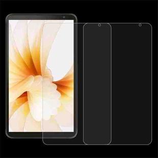 For PRITOM Tab M7 / Tab 7 Pro 2pcs 9H 0.3mm Explosion-proof Tempered Glass Film