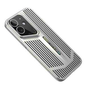 For iPhone 12 Blade Cooling PC Full Coverage Phone Case(Titanium Silver)