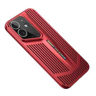 For iPhone 12 Blade Cooling PC Full Coverage Phone Case(Red)