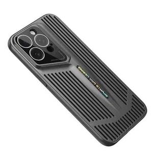 For iPhone 12 Pro Max Blade Cooling PC Full Coverage Phone Case(Graphite Black)
