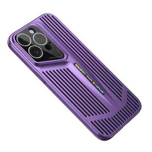 For iPhone 13 Pro Max Blade Cooling PC Full Coverage Phone Case(Dark Purple)