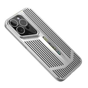 For iPhone 14 Pro Max Blade Cooling PC Full Coverage Phone Case(Titanium Silver)