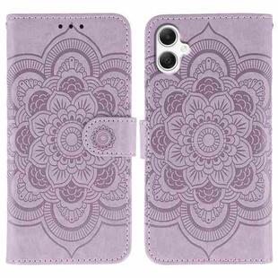 For Samsung Galaxy A06 4G / 5G / A07 5G Sun Mandala Embossing Pattern Phone Leather Case(Purple)