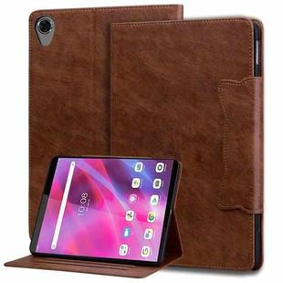 For Lenovo Tab M8 Cat Buckle Leather Tablet Case(Brown)