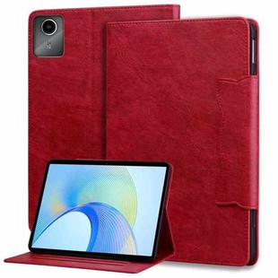 For Lenovo Xiaoxin Pad M11 2024 Cat Buckle Leather Tablet Case(Red)