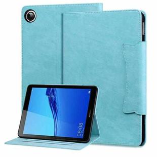 For Huawei MediaPad M5 Lite 8.0 inch Cat Buckle Leather Smart Tablet Case(Sky Blue)