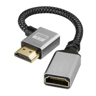 Left Elbow HDMI Male to Female 4K UHD Extension Cable Computer TV Adapter, Length: 20cm