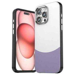 For iPhone 16 Pro Max Leather Texture MagSafe Magnetic TPU + PC Phone Case(Light Purple)