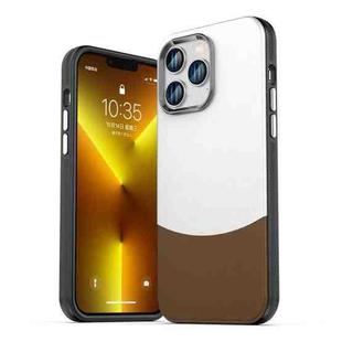 For iPhone 14 Pro Max Leather Texture MagSafe Magnetic TPU + PC Phone Case(Brown)