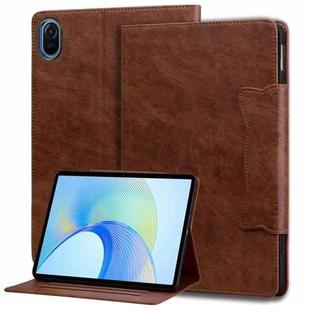 For Honor Pad 8 Cat Buckle Leather Tablet Case(Brown)