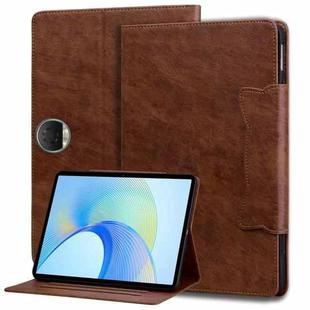 For Honor Pad 9 Cat Buckle Leather Tablet Case(Brown)