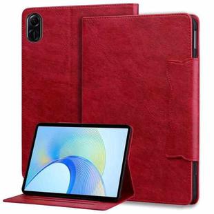For Honor Pad X8a Cat Buckle Leather Tablet Case(Red)