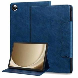 For Samsung Galaxy Tab A9+ Cat Buckle Leather Tablet Case(Royal Blue)