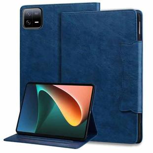 For Xiaomi Pad 6S Pro Cat Buckle Leather Tablet Case(Royal Blue)