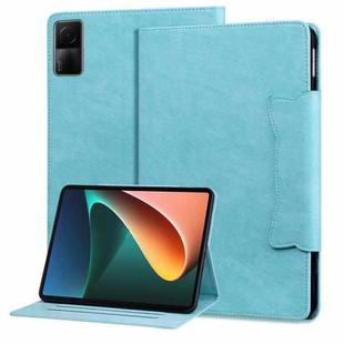 For Xiaomi Redmi Pad SE Cat Buckle Leather Tablet Case(Sky Blue)