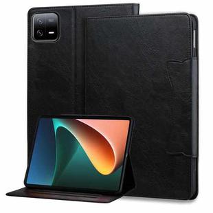 For Xiaomi Pad 7 Cat Buckle Leather Tablet Case(Black)