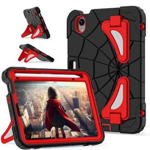 For iPad mini 2024 / mini 6 Silicone + PC Shockproof Protective Tablet Case(Black Red)
