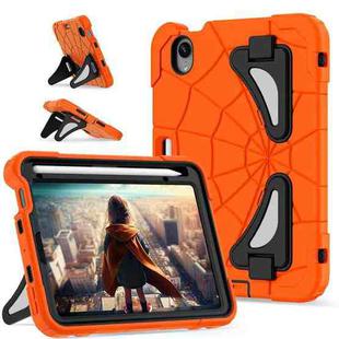 For iPad mini 2024 / mini 6 Silicone + PC Shockproof Protective Tablet Case(Orange Black)