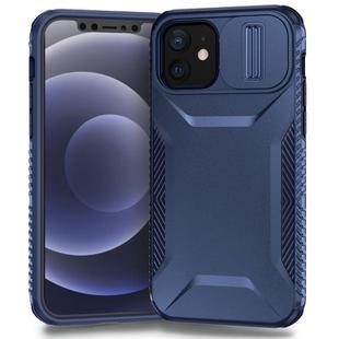 For iPhone 12 Sliding Camshield Phone Case(Blue)