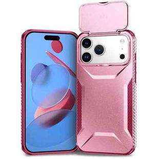 For iPhone 17 Pro Max Sliding Camshield Phone Case(Pink + Rose Red)