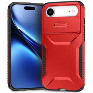 For iPhone 17 Air Sliding Camshield Phone Case(Red)