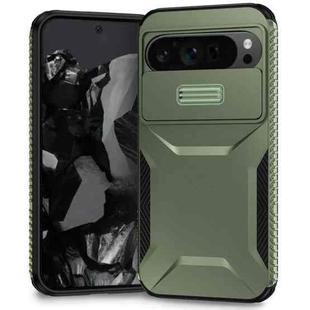 For Google Pixel 9 Pro XL Sliding Camshield Phone Case(Alpine Green)