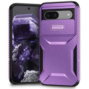 For Google Pixel 8a Sliding Camshield Phone Case(Purple)