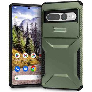 For Google Pixel 7 Pro Sliding Camshield Phone Case(Alpine Green)