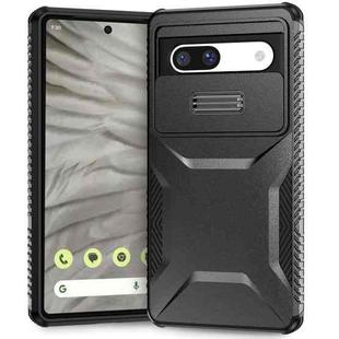 For Google Pixel 7a Sliding Camshield Phone Case(Black)