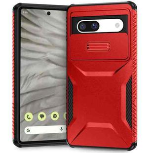 For Google Pixel 7a Sliding Camshield Phone Case(Red)