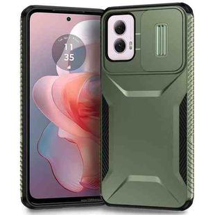 For Motorola Moto G Power 5G 2024 Sliding Camshield Phone Case(Alpine Green)