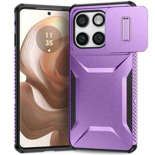 For Motorola Edge 5G 2025 Sliding Camshield Phone Case(Purple)
