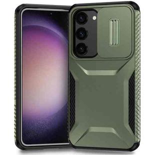 For Samsung Galaxy S23 FE 5G Sliding Camshield Phone Case(Alpine Green)
