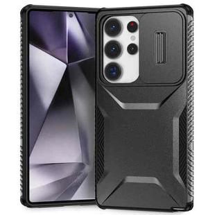For Samsung Galaxy S25 Ultra 5G Sliding Camshield Phone Case(Black)
