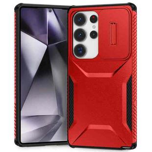 For Samsung Galaxy S25 Ultra 5G Sliding Camshield Phone Case(Red)